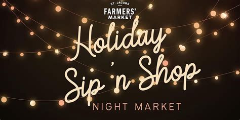 st jacobs farmers market sip and shop